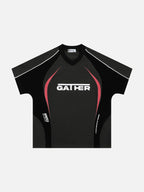 GATHER - Oversized Print Multicolor T-Shirt