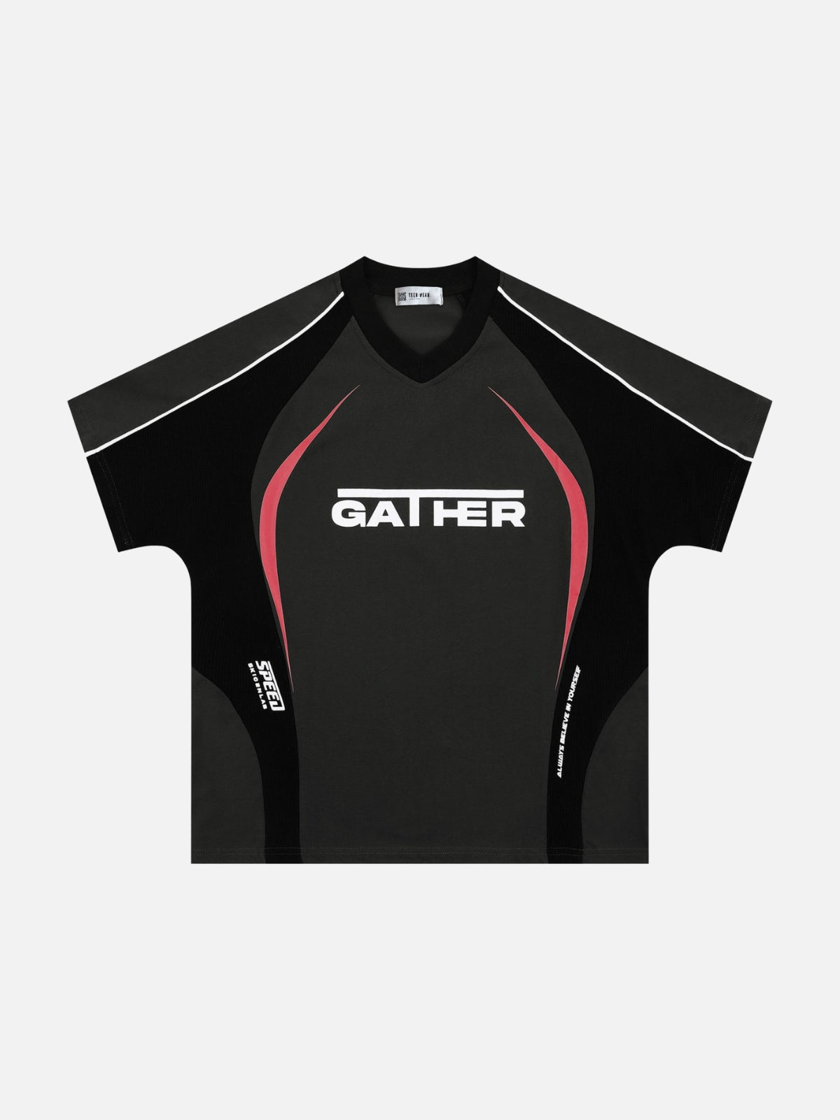 GATHER - Oversized Print Multicolor T-Shirt