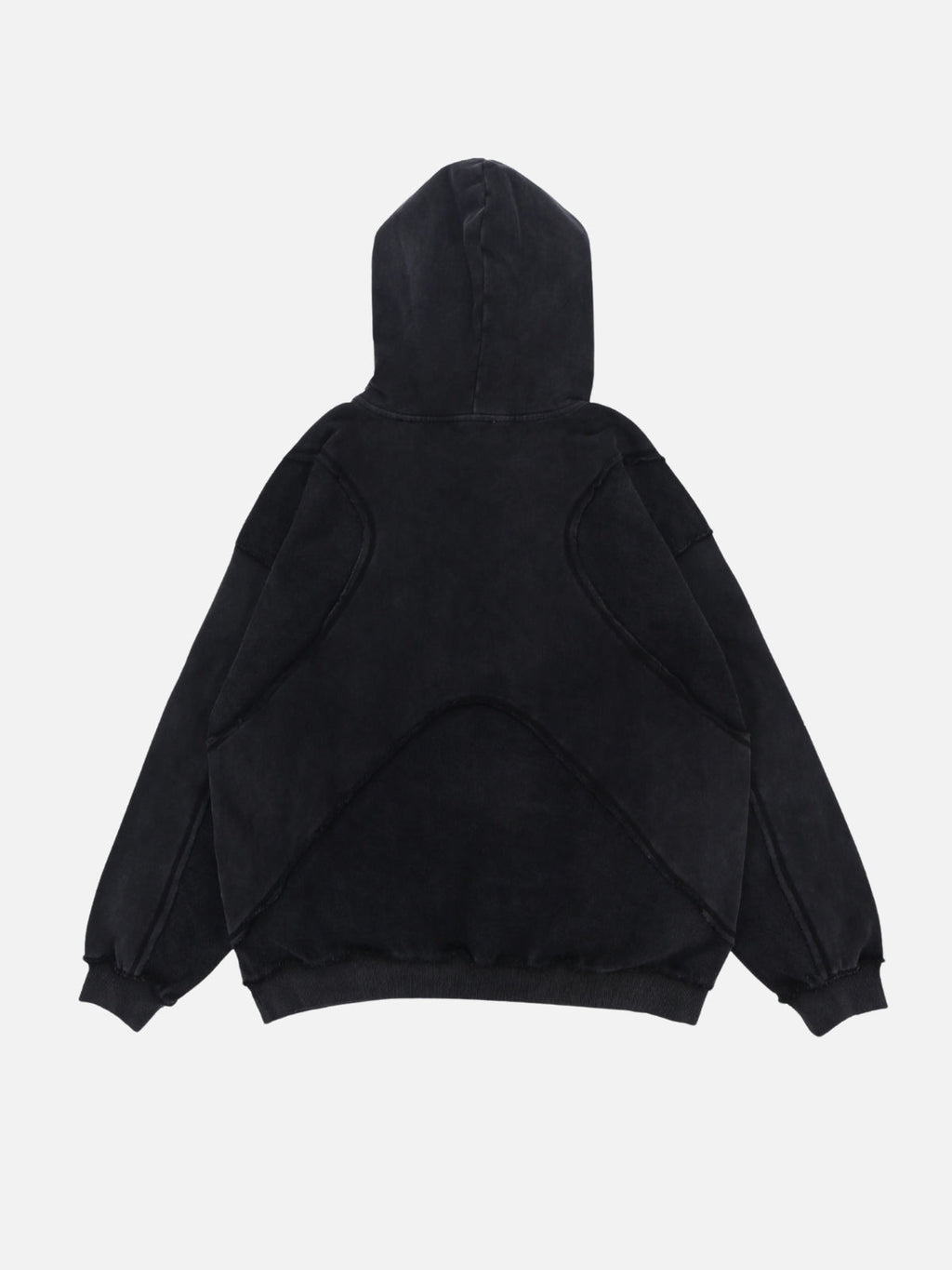 CRUNCHED - Oversized Embroidered Hoodie