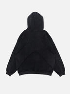 CRUNCHED - Oversized Embroidered Hoodie