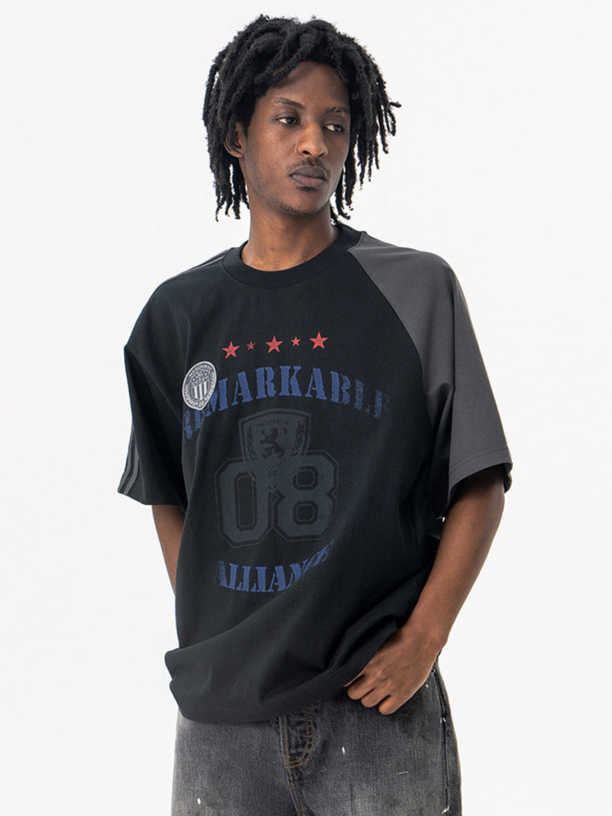 ALLIANCE - Oversized Print Jersey T-Shirt