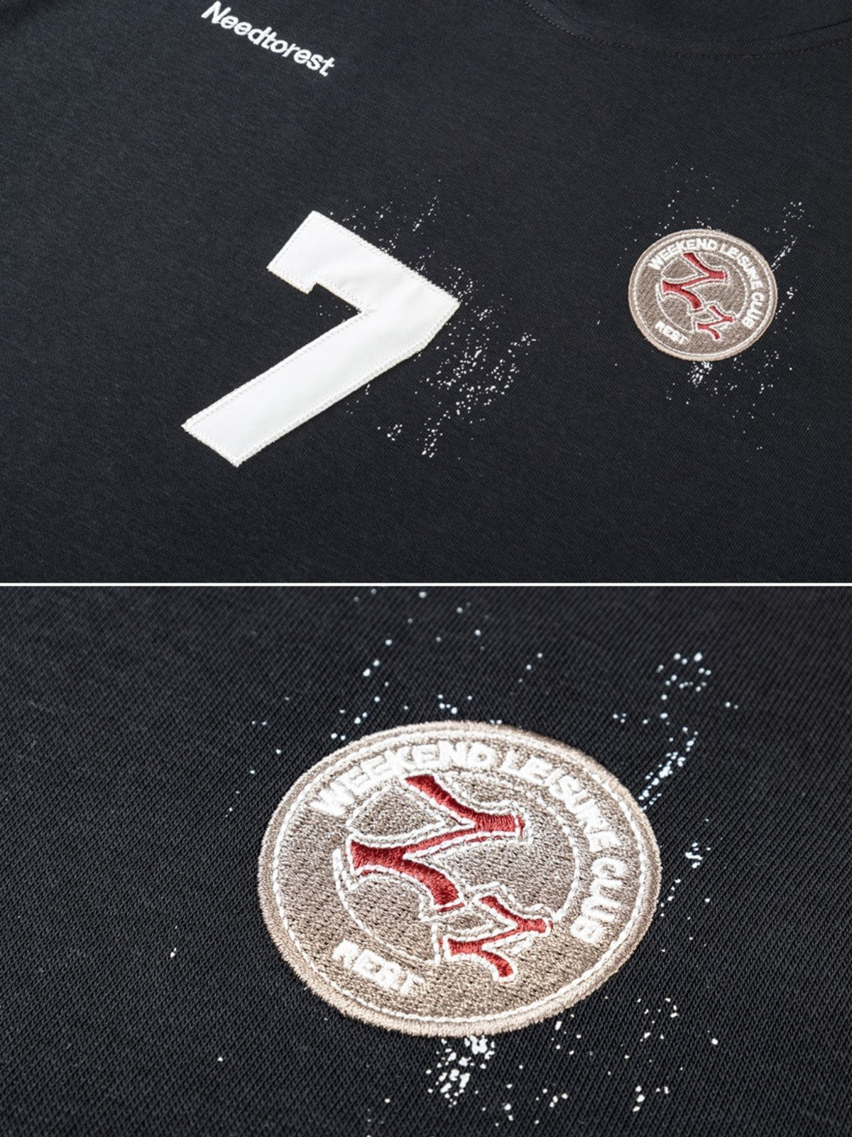 SEVEN - Oversized Embroidered Crewneck