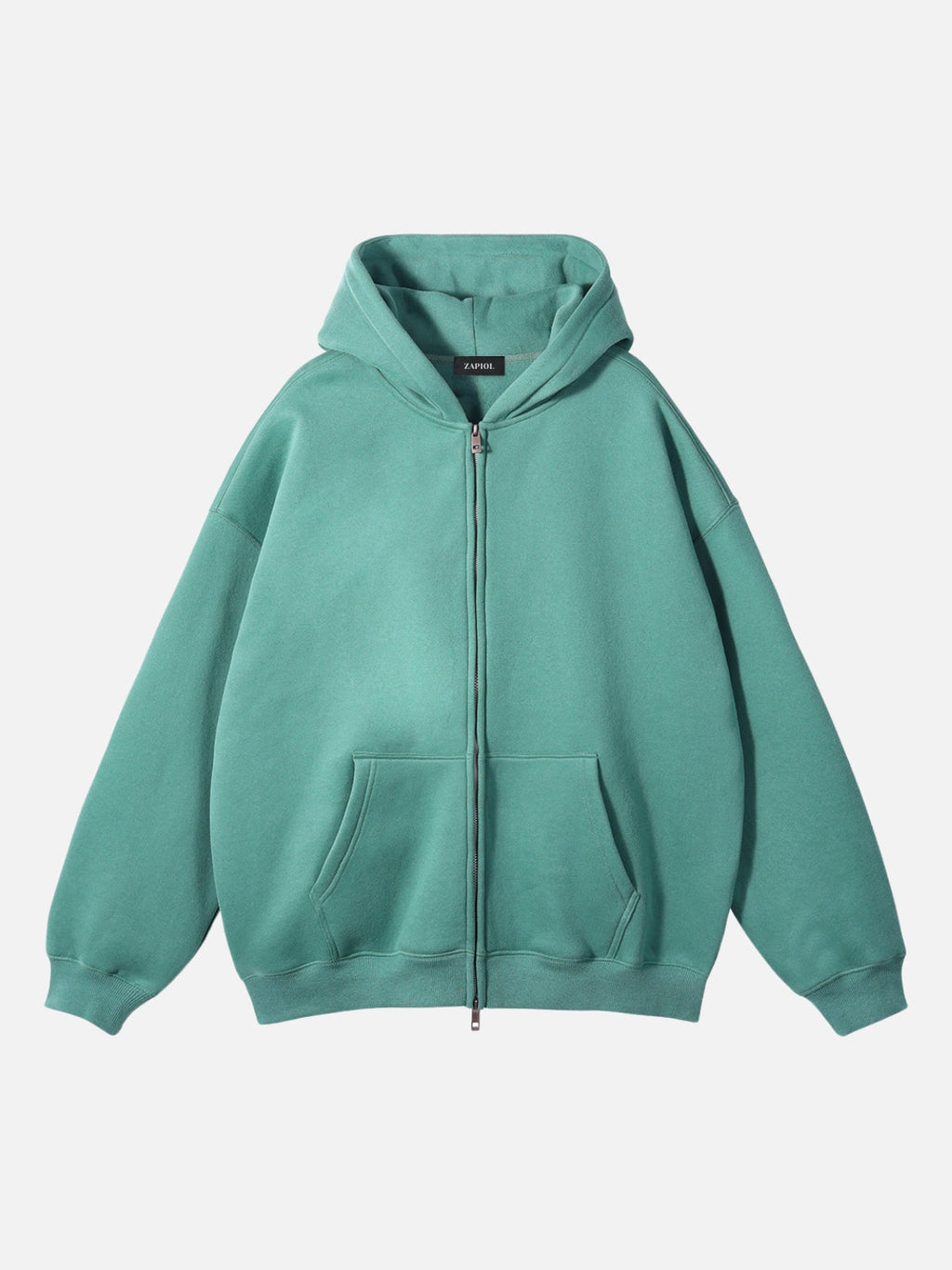 PUNISH - Cropped Basic Zip Up Hoodie