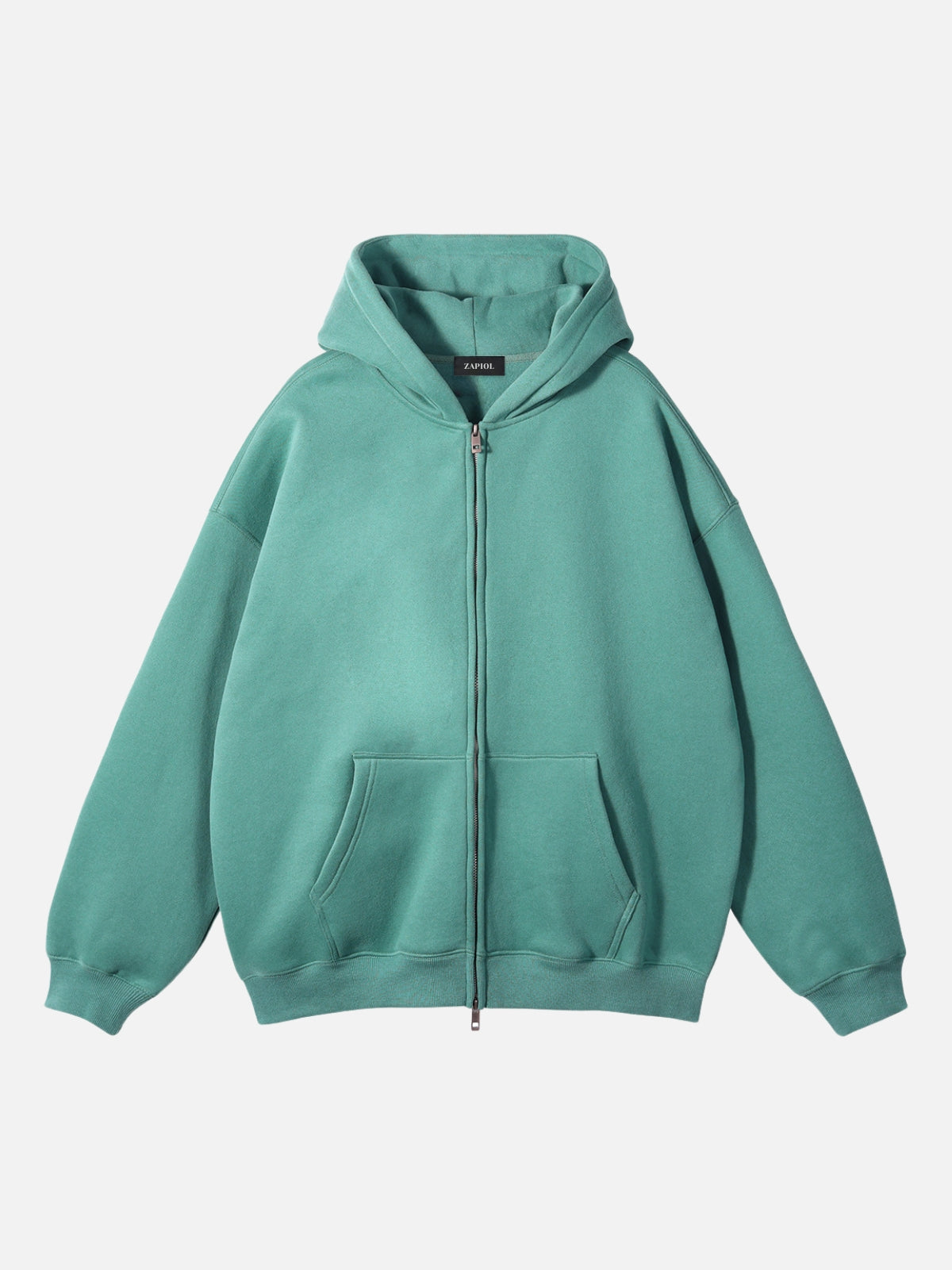 PUNISH - Cropped Basic Zip Up Hoodie
