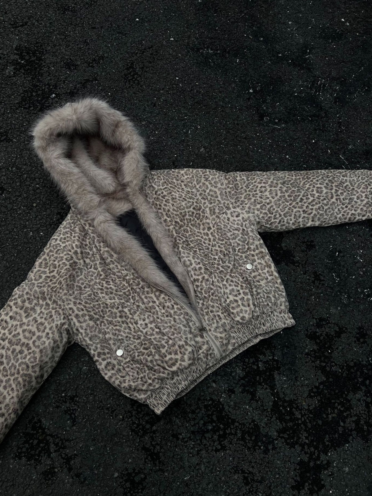 WILD VEIL - Oversized Leopard Print Jacket