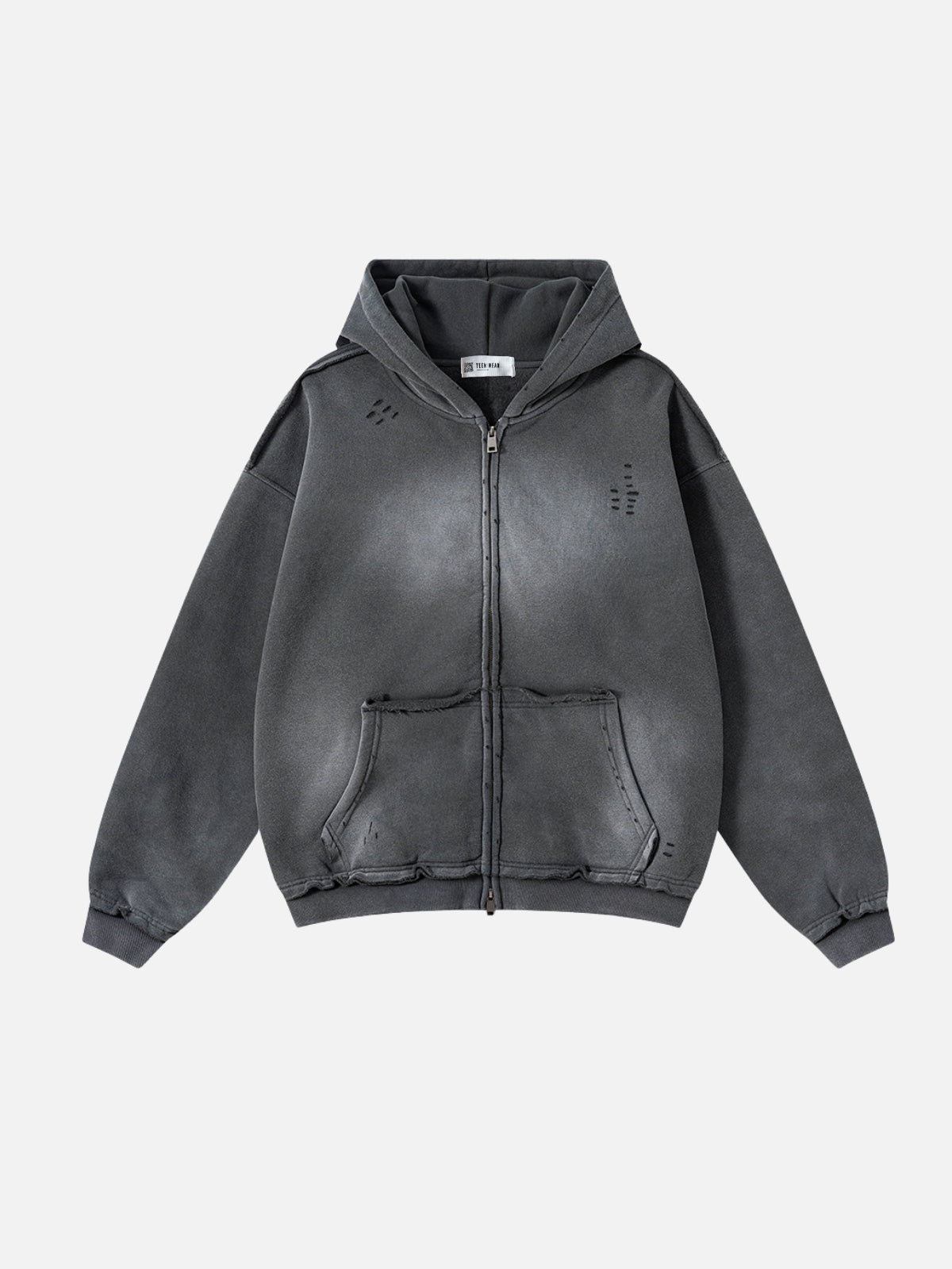 DESTROYLI - Premium Oversized Basic Zip Up Hoodie