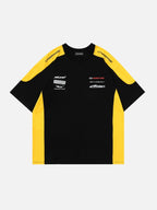 VESUVIOS - Oversized Print Racing T-Shirt