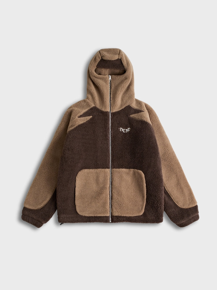 MyGarments - Dunkel- und Hellbraunes Sherpa-Ninja-Fleece
