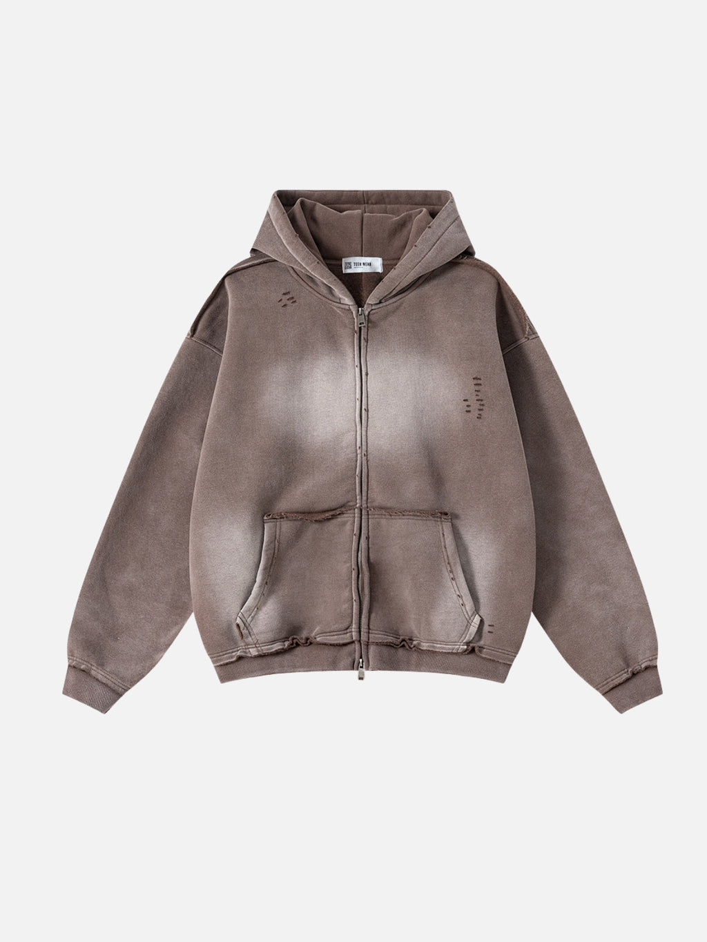DESTROYLI - Premium Oversized Basic Zip Up Hoodie