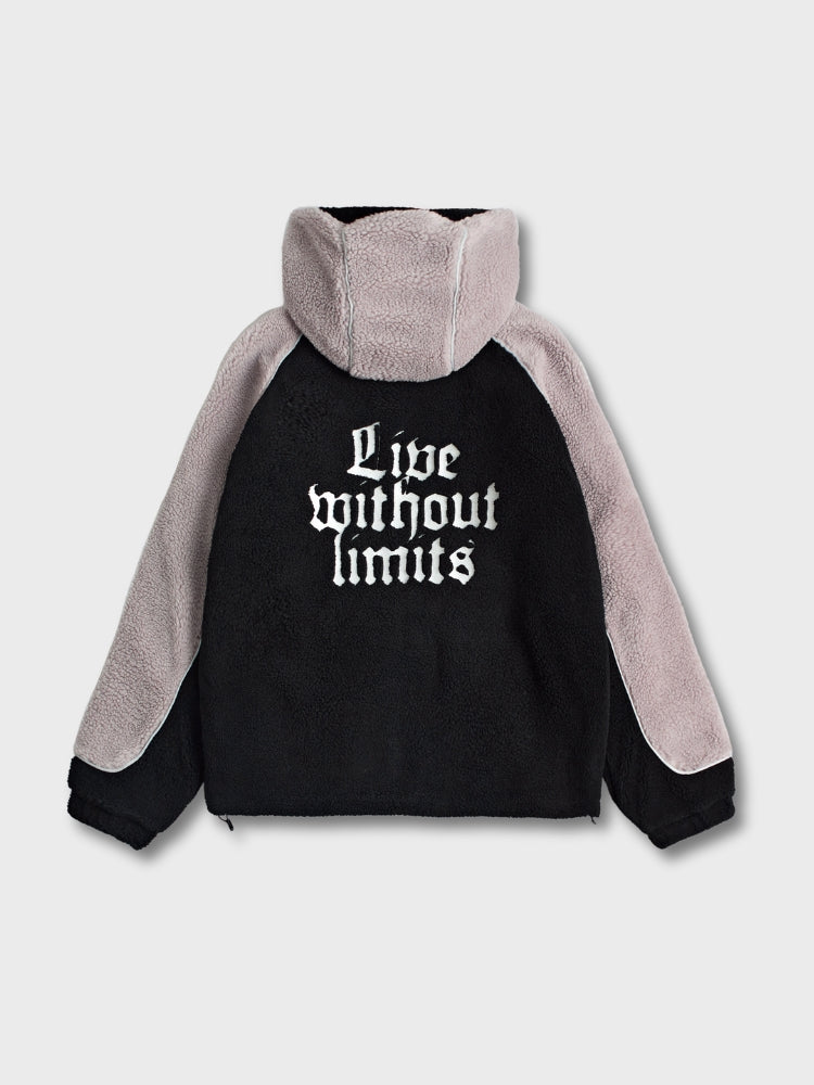 MyGarments - Schwarzes & Graues Sherpa Ninja Fleece