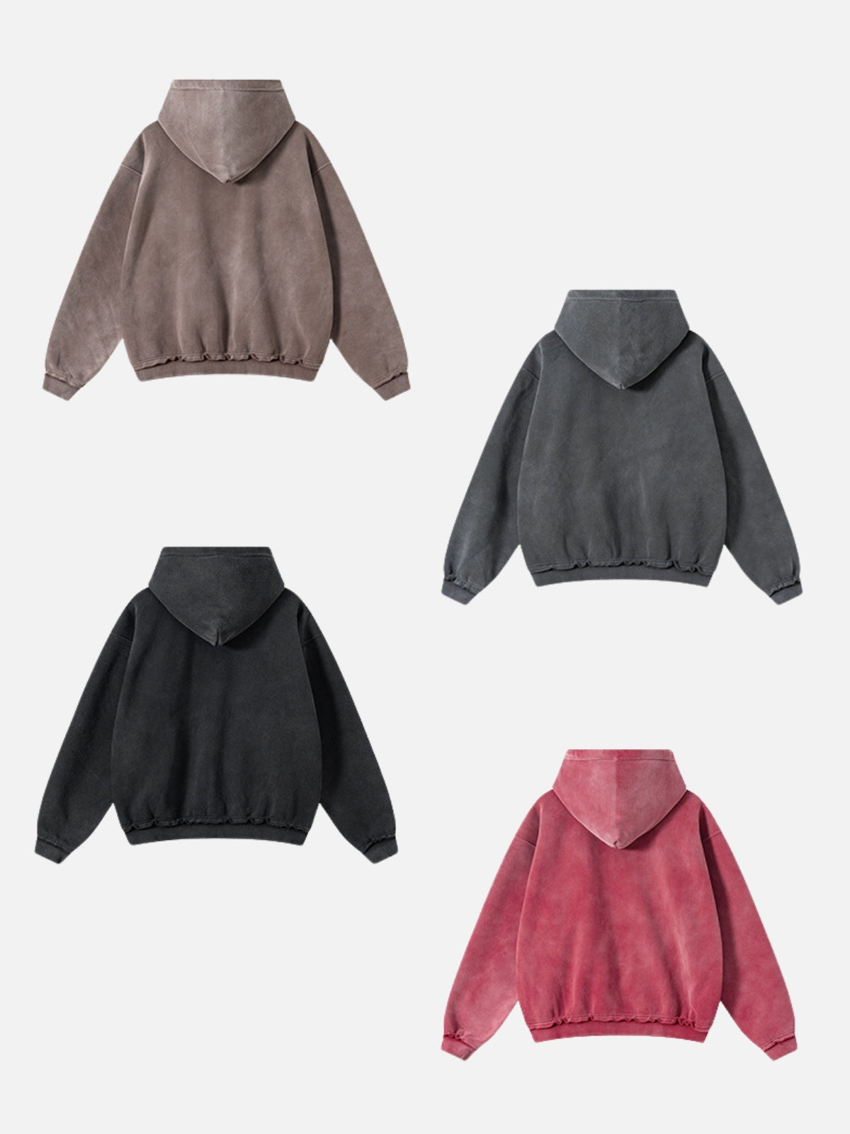 DESTROYLI - Premium Oversized Basic Zip Up Hoodie