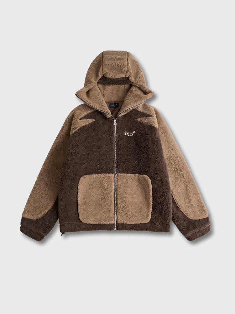 MyGarments - Dunkel- und Hellbraunes Sherpa-Ninja-Fleece