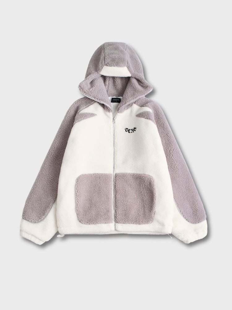 MyGarments - Wolfgrau & Weiß Sherpa Ninja Fleece
