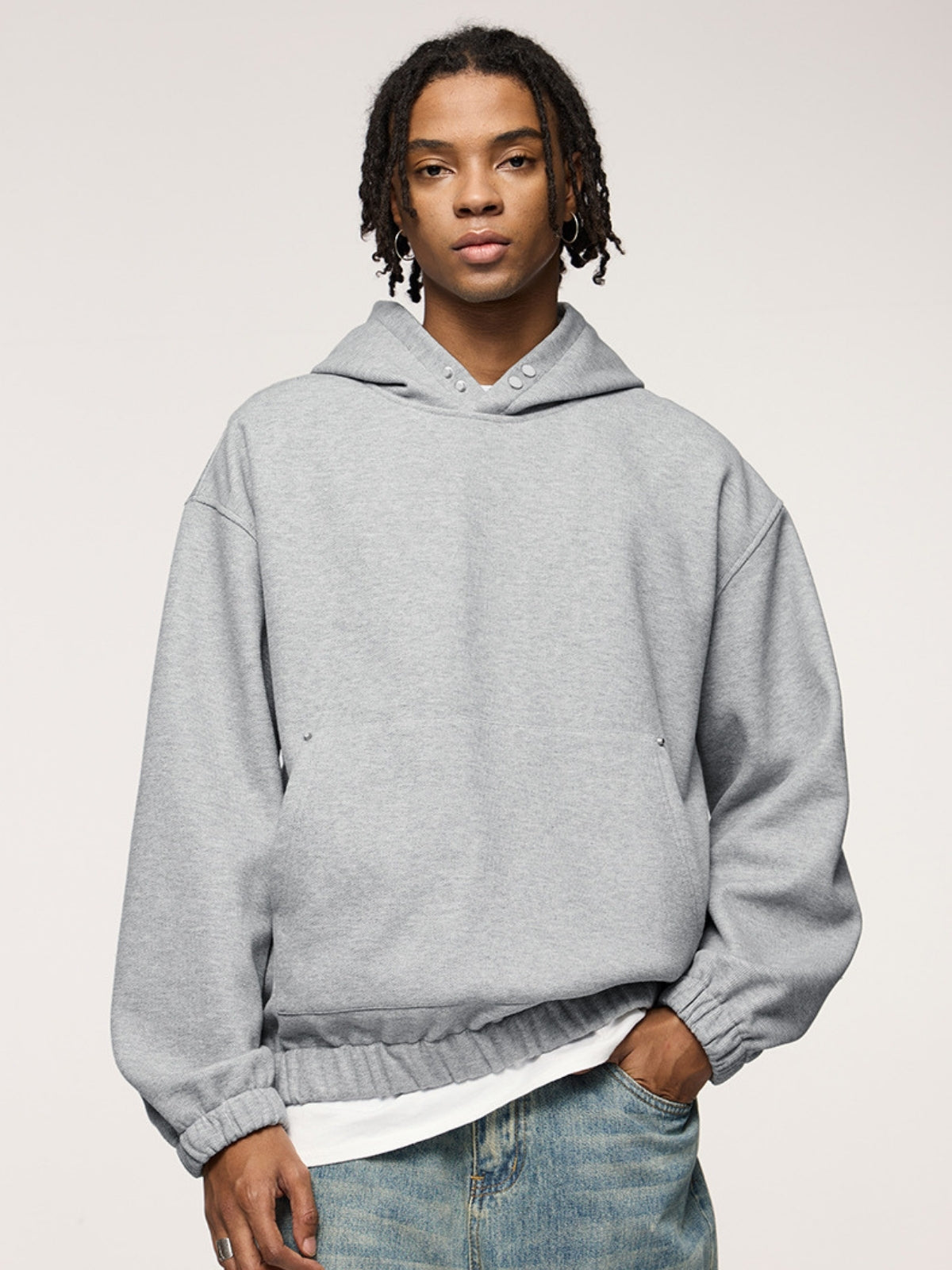 GUMA - Oversized Basic Cropped Hoodie