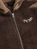 MyGarments - Dunkel- und Hellbraunes Sherpa-Ninja-Fleece
