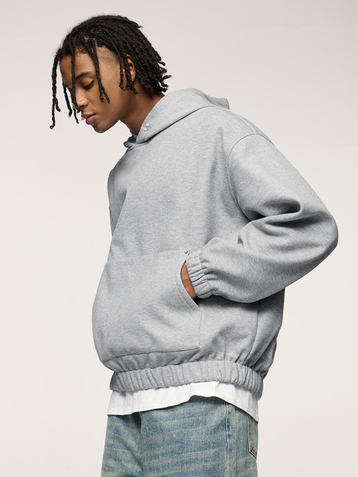 GUMA - Oversized Basic Cropped Hoodie