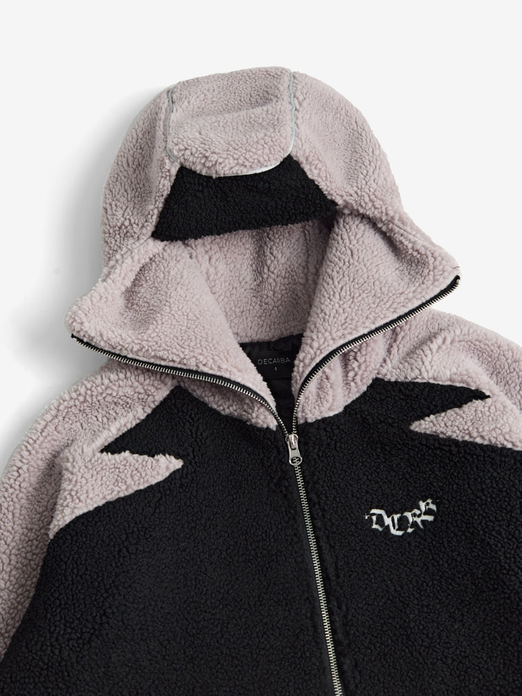MyGarments - Schwarzes & Graues Sherpa Ninja Fleece