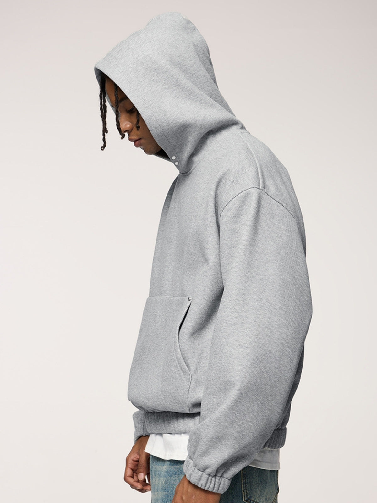 GUMA - Oversized Basic Cropped Hoodie
