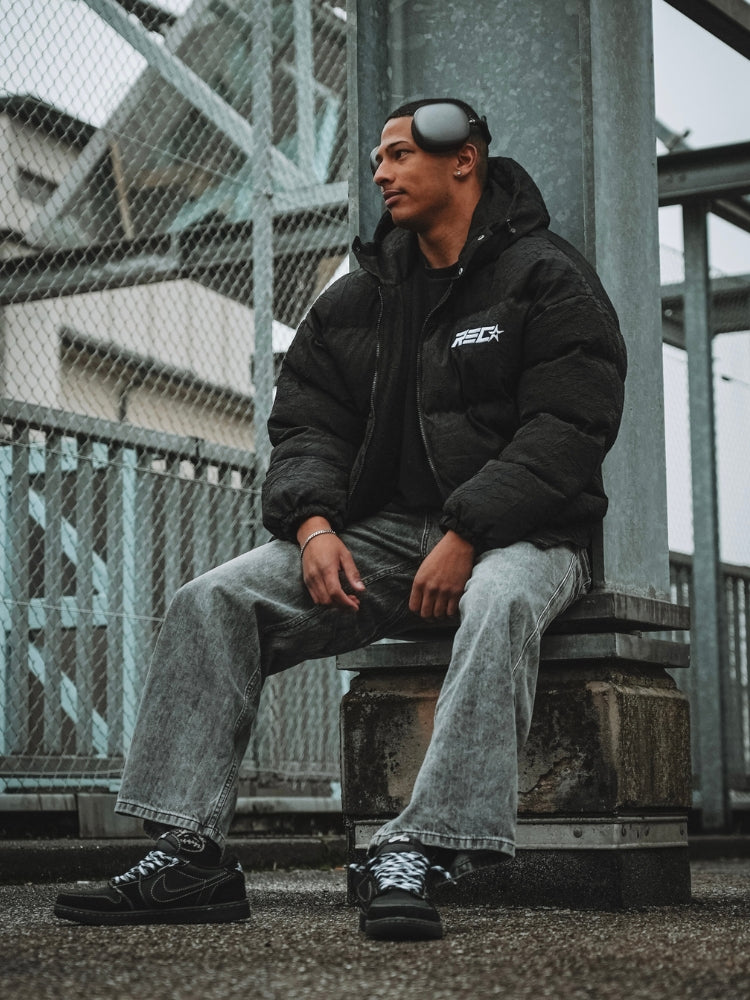 MyGarments - Baggy Denim Jeans - Schwarz/Grau