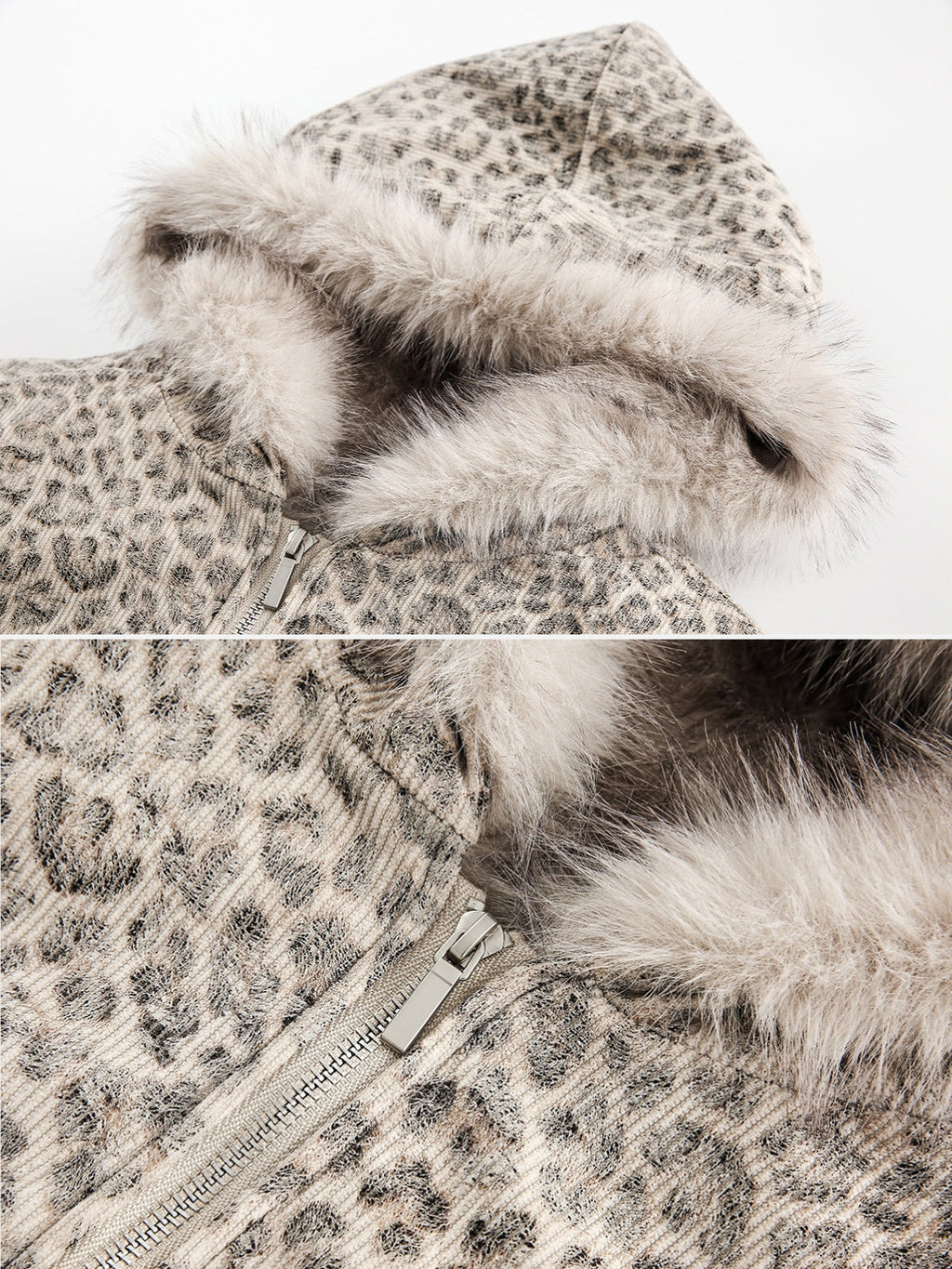WILD VEIL - Oversized Leopard Print Jacket