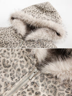 WILD VEIL - Oversized Leopard Print Jacket