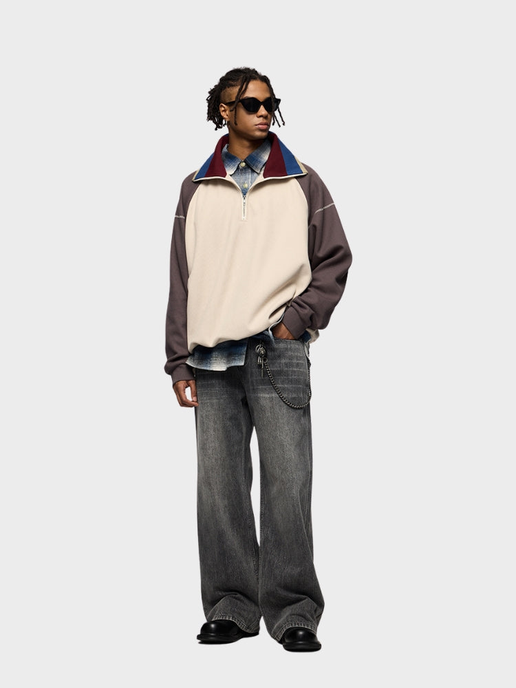 MyGarments - Baggy Denim Jeans - Schwarz/Grau