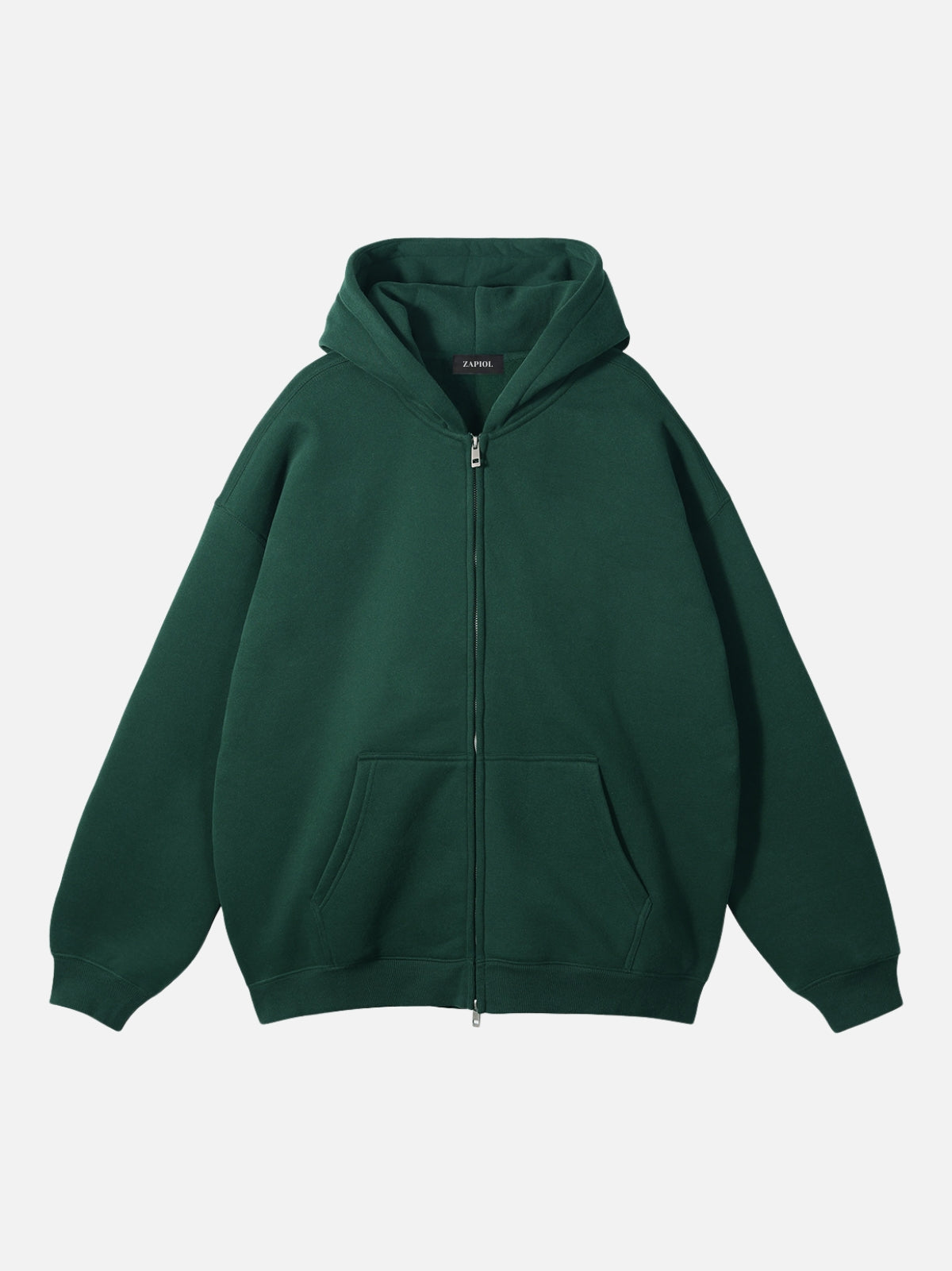 PUNISH - Cropped Basic Zip Up Hoodie