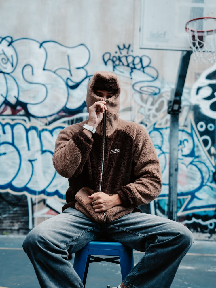 MyGarments - Dunkel- und Hellbraunes Sherpa-Ninja-Fleece