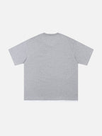 EXERCISES - Oversized Print Double Layered T-Shirt