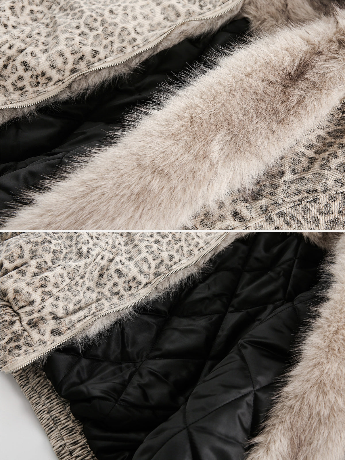WILD VEIL - Oversized Leopard Print Jacket