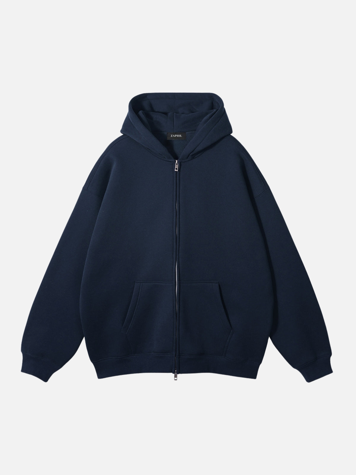 PUNISH - Cropped Basic Zip Up Hoodie