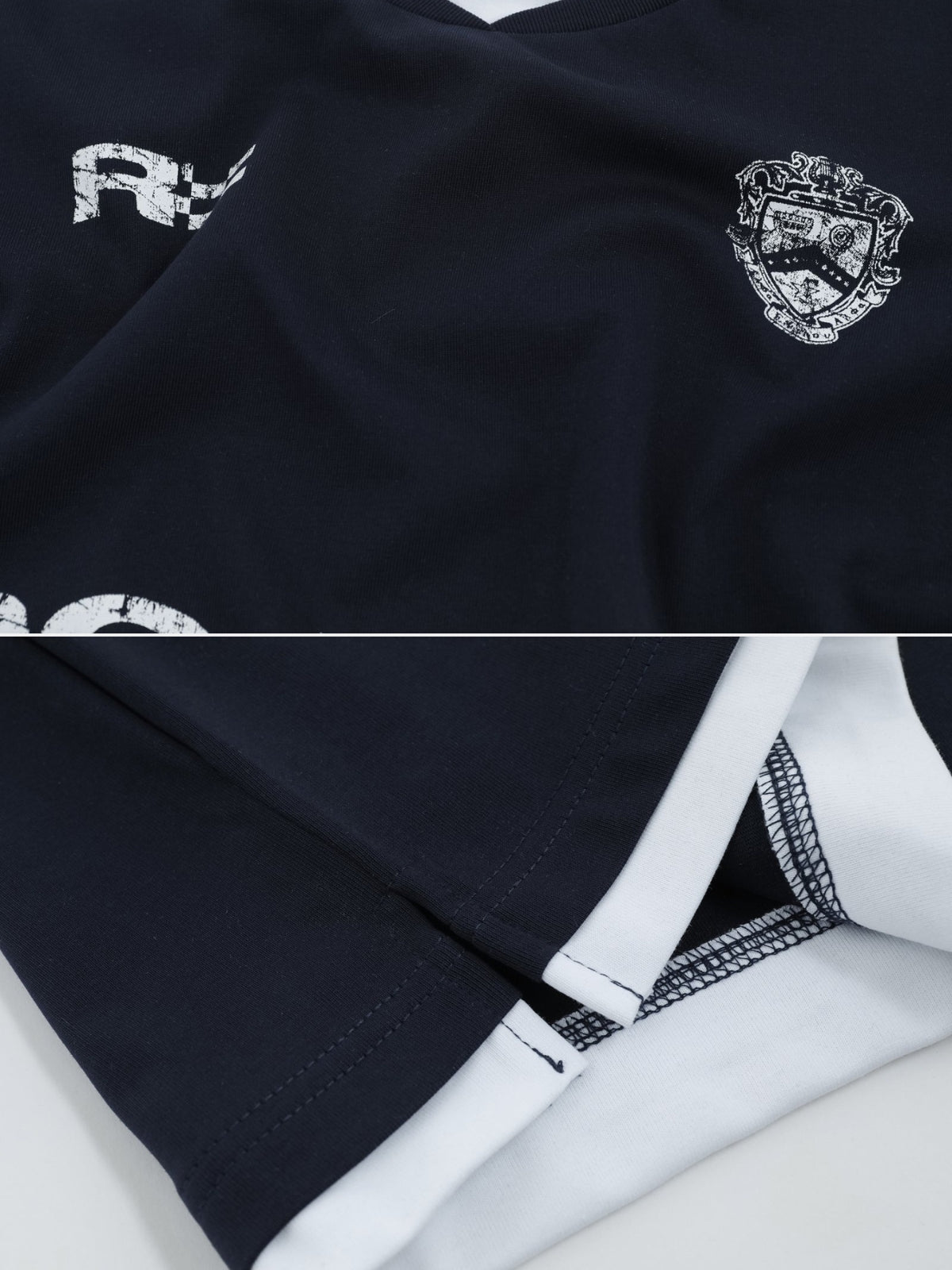 EXERCISES - Oversized Print Double Layered T-Shirt