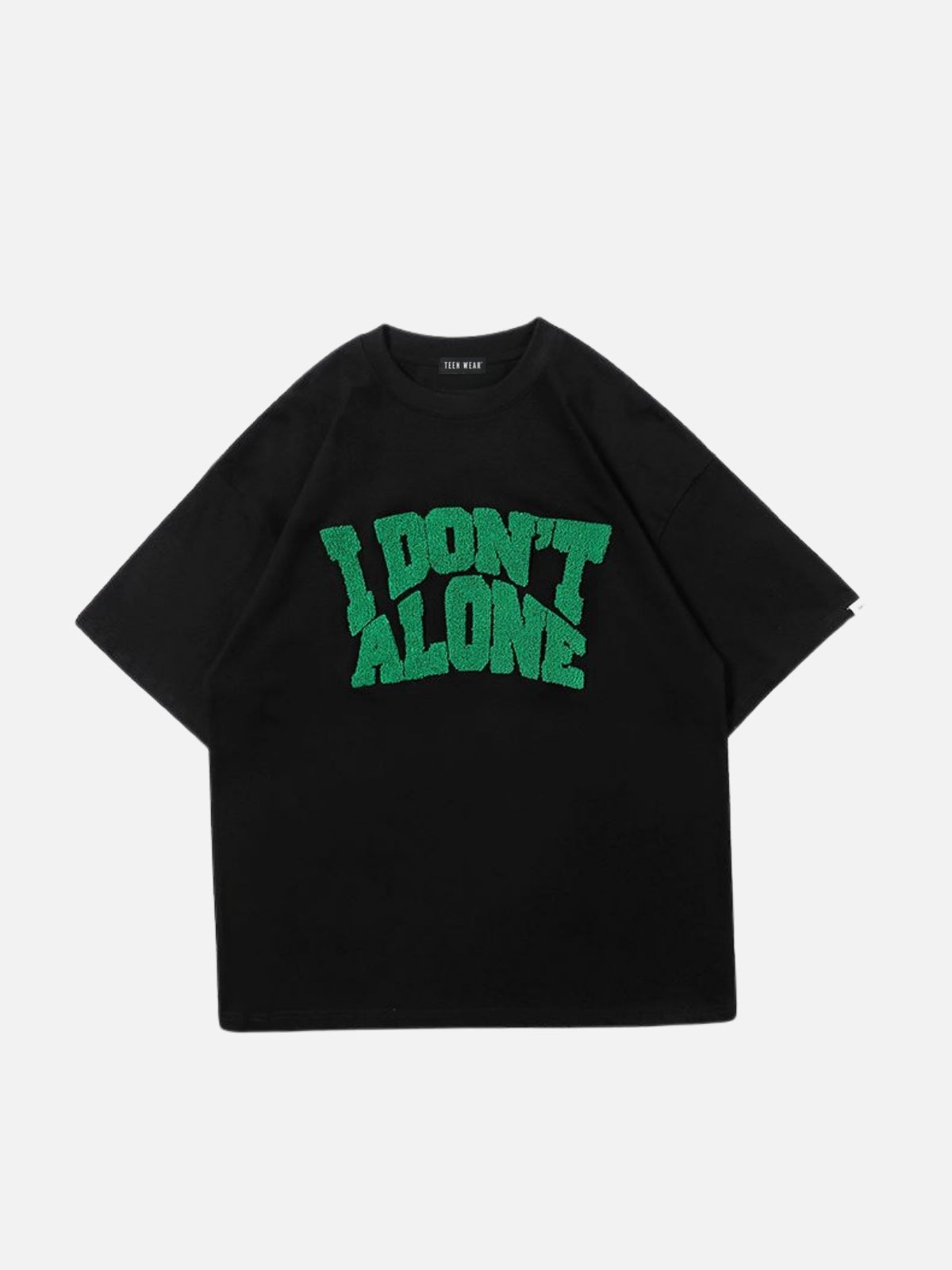 DON ALONE - Oversized Embroidered T-Shirt