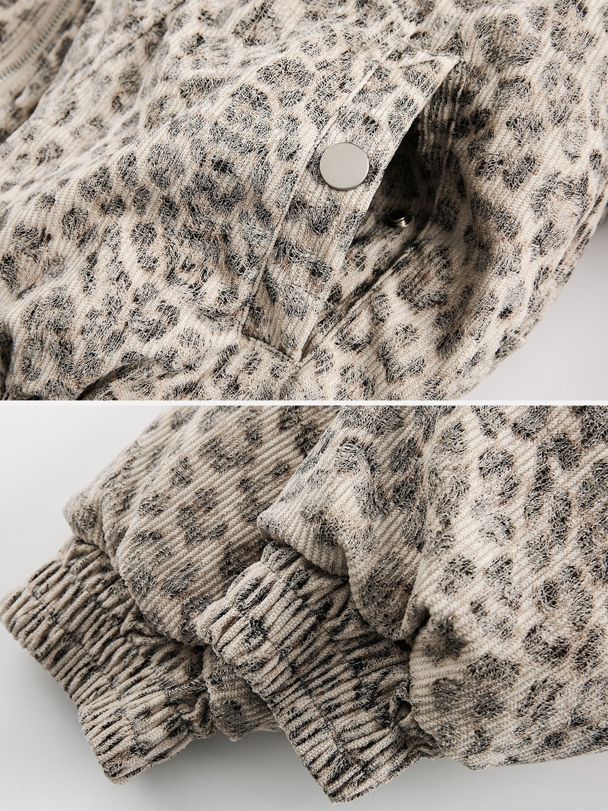 WILD VEIL - Oversized Leopard Print Jacket