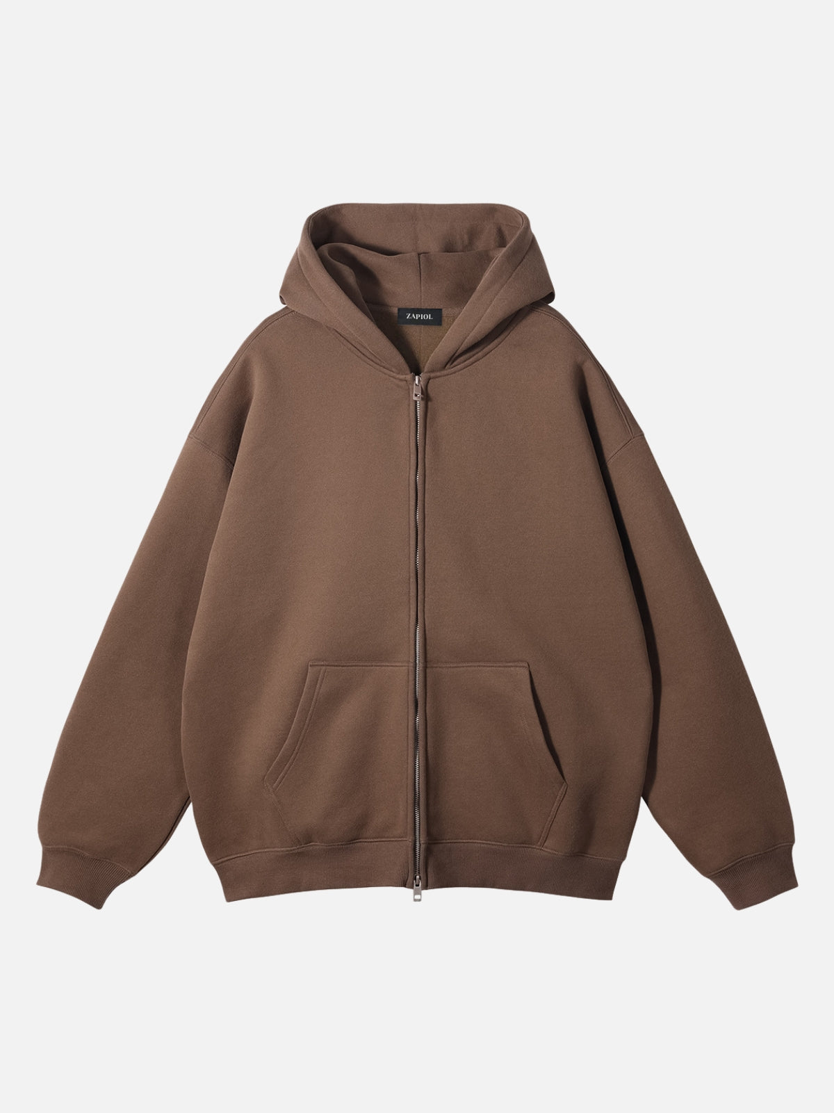 PUNISH - Cropped Basic Zip Up Hoodie