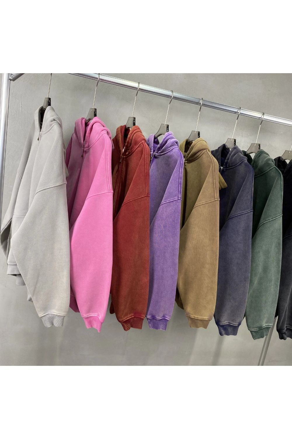 Grafik Schwergewicht Zipped Hoodie