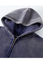 Grafik Schwergewicht Zipped Hoodie