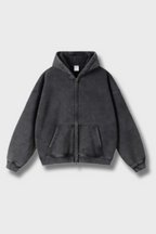 Grafik Schwergewicht Zipped Hoodie