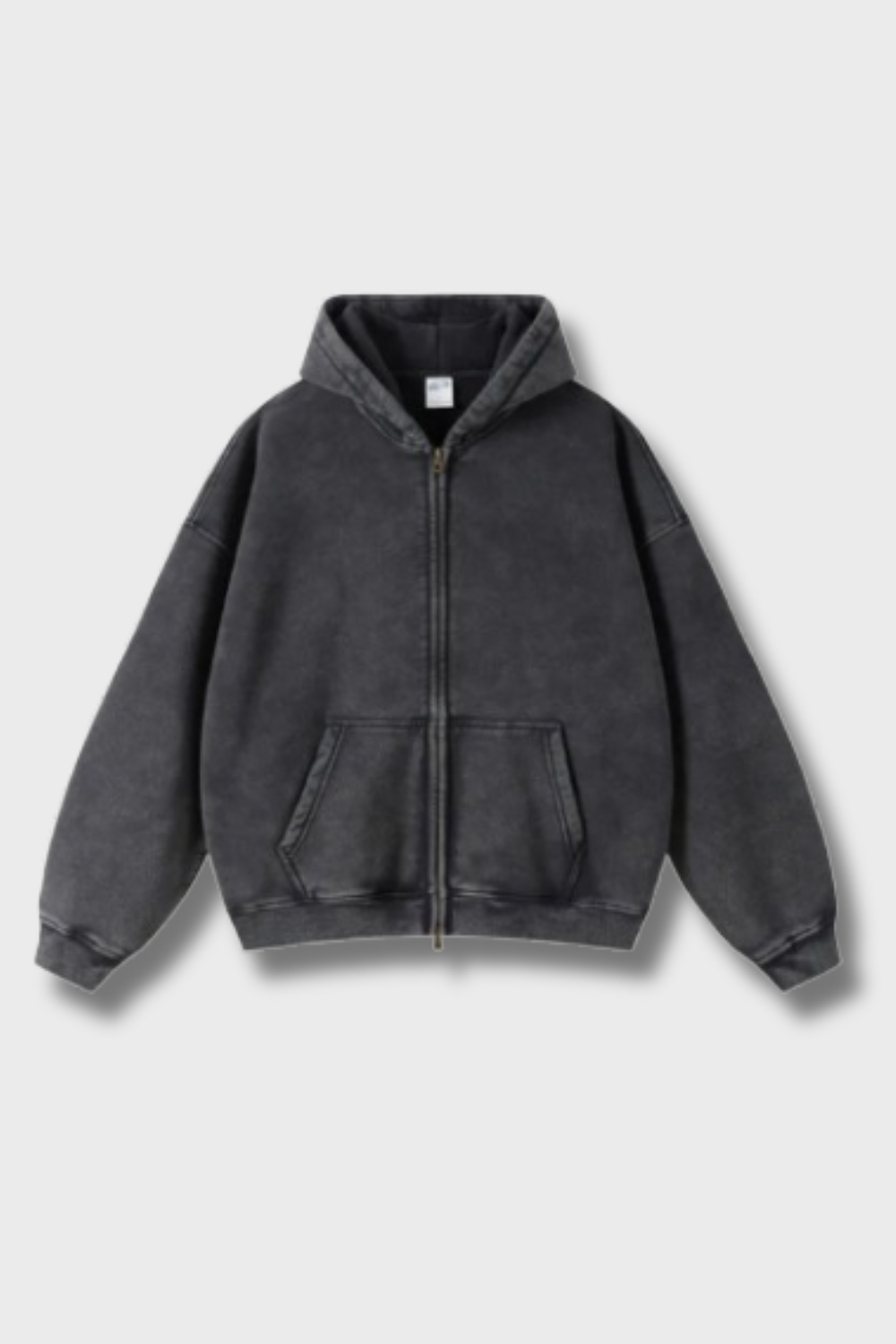 Grafik Schwergewicht Zipped Hoodie