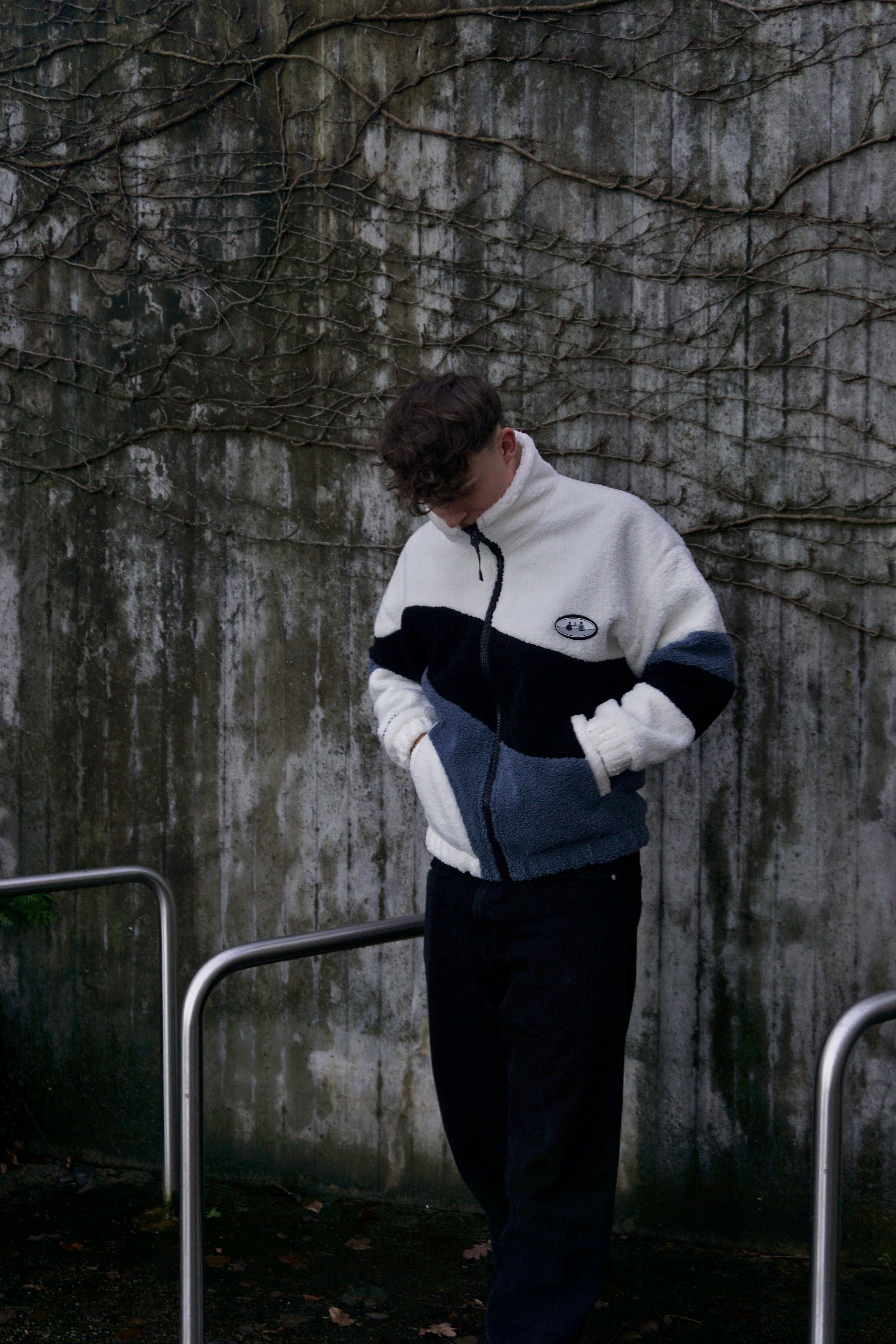 City Fleece Jacke - Weiß