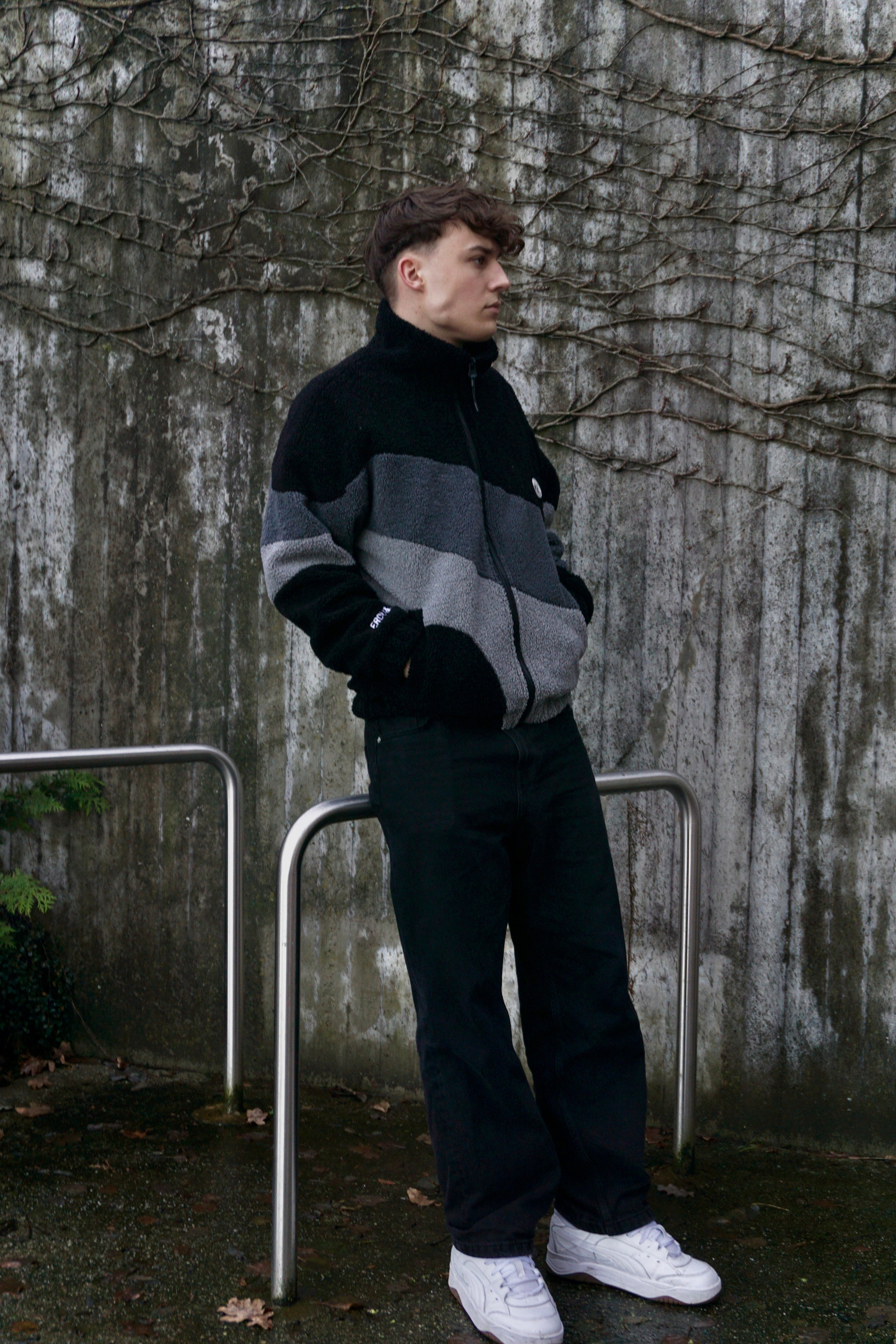 City Fleece Jacke - Schwarz
