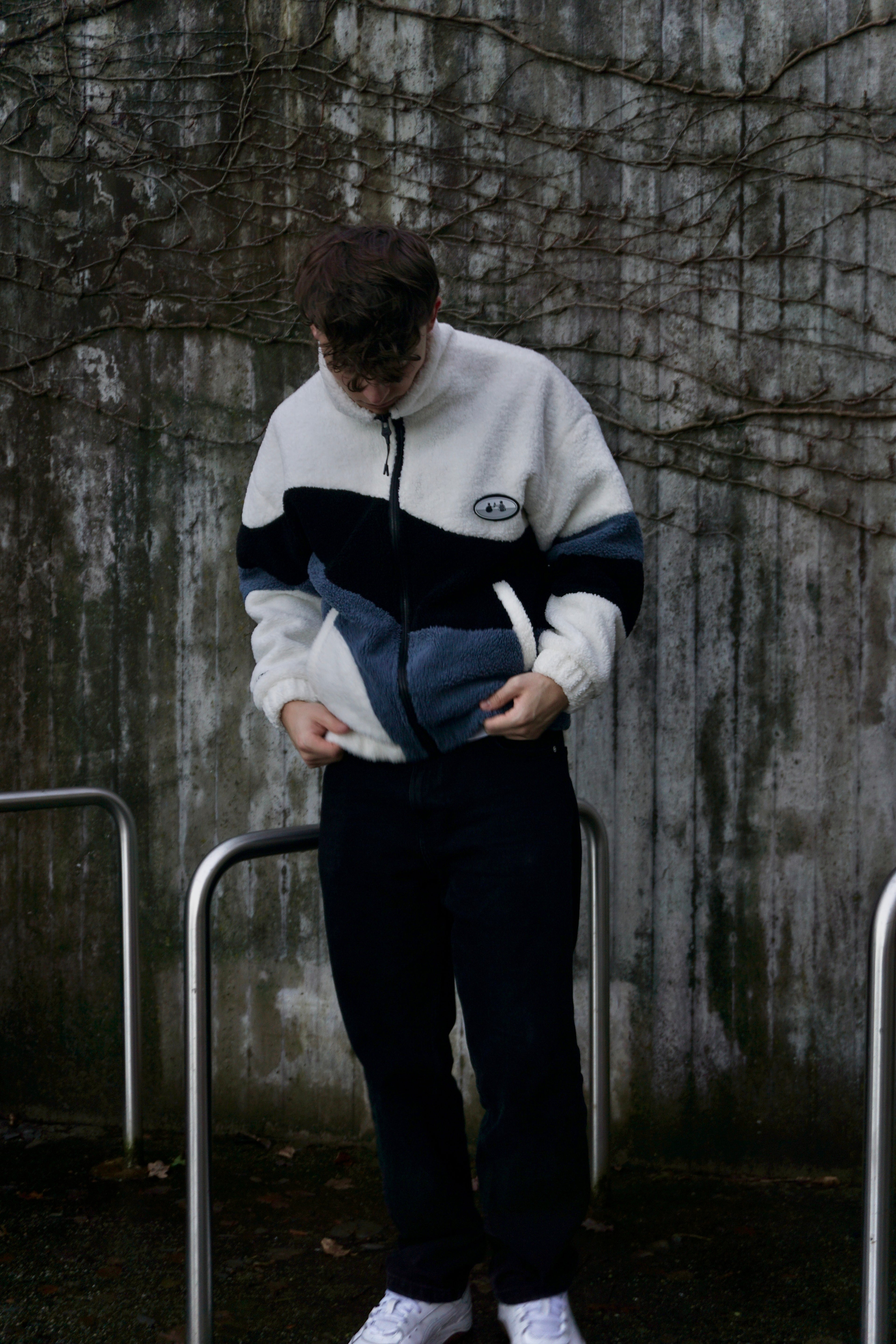 City Fleece Jacke - Weiß