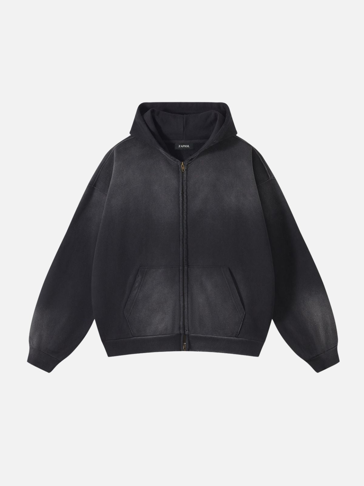 DYED - Cropped Premium Zip Up Hoodie