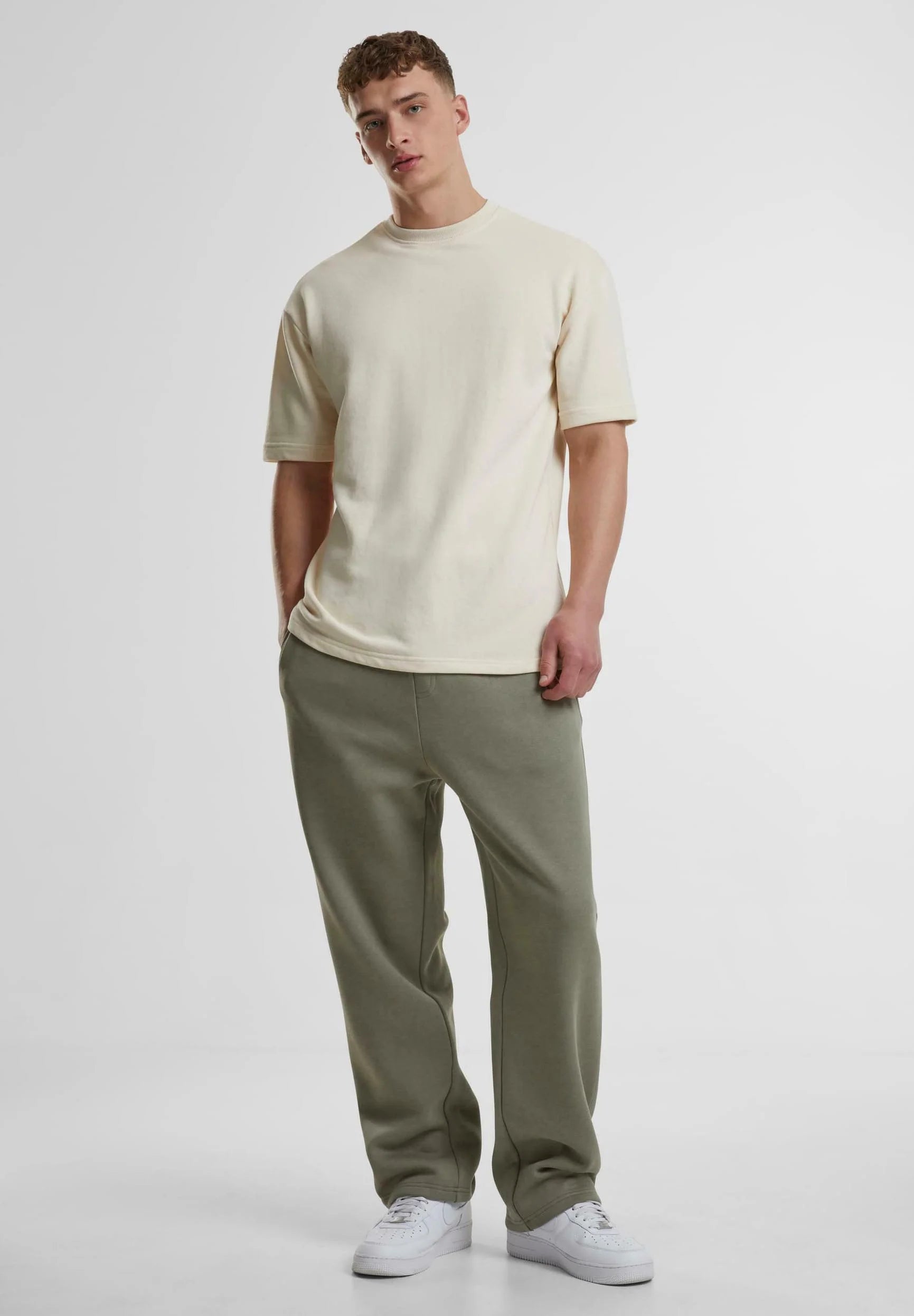 Mono Jogger Hose - blasses Olivgrün
