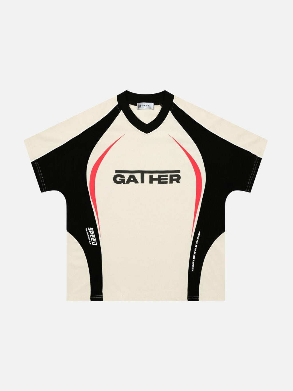 GATHER - Oversized Print Multicolor T-Shirt