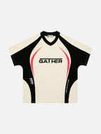 GATHER - Oversized Print Multicolor T-Shirt