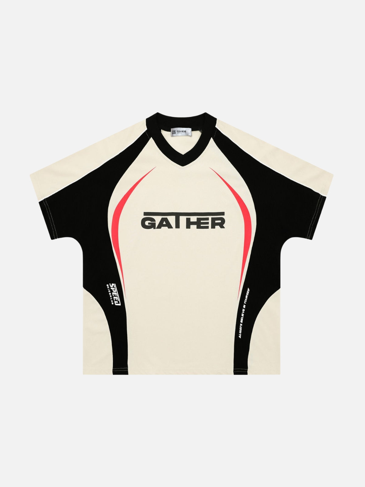 GATHER - Oversized Print Multicolor T-Shirt